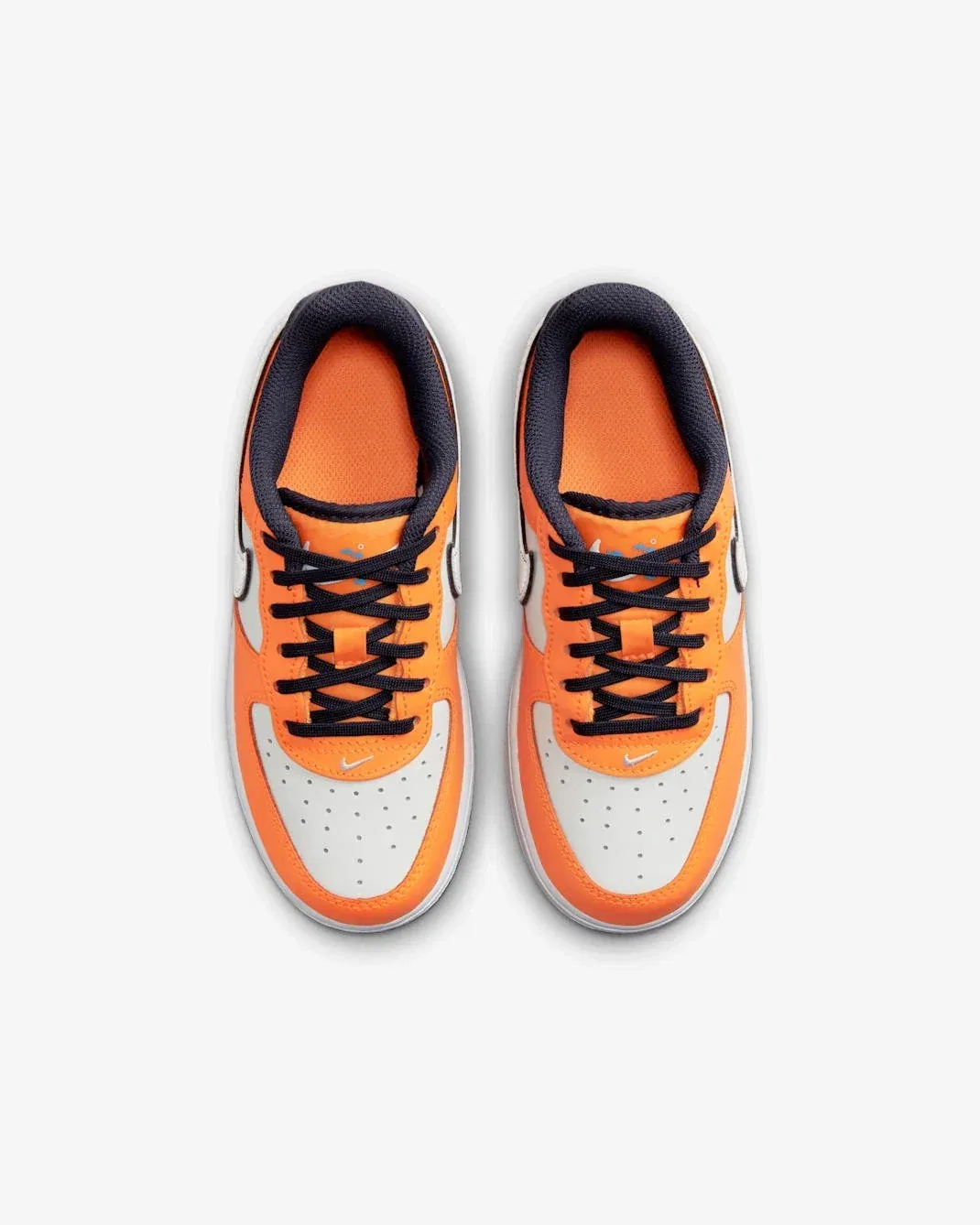 Детские кроссовки Nike Force Low SE FJ4656 - ярко-оранжевые, повседневная обувь HTAT140 — фото 2