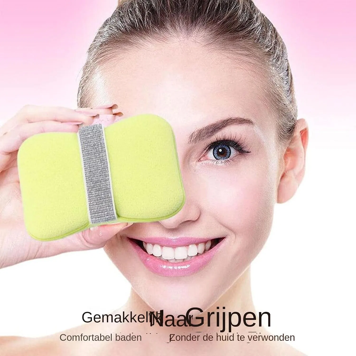 Мочалка для душа с мыльницей, Generic, 12x8.5x2 см, Soft And Thin -Green — фото 3