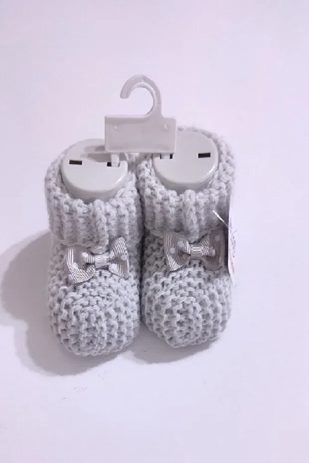 Детские пинетки вязаные Recos, Gray