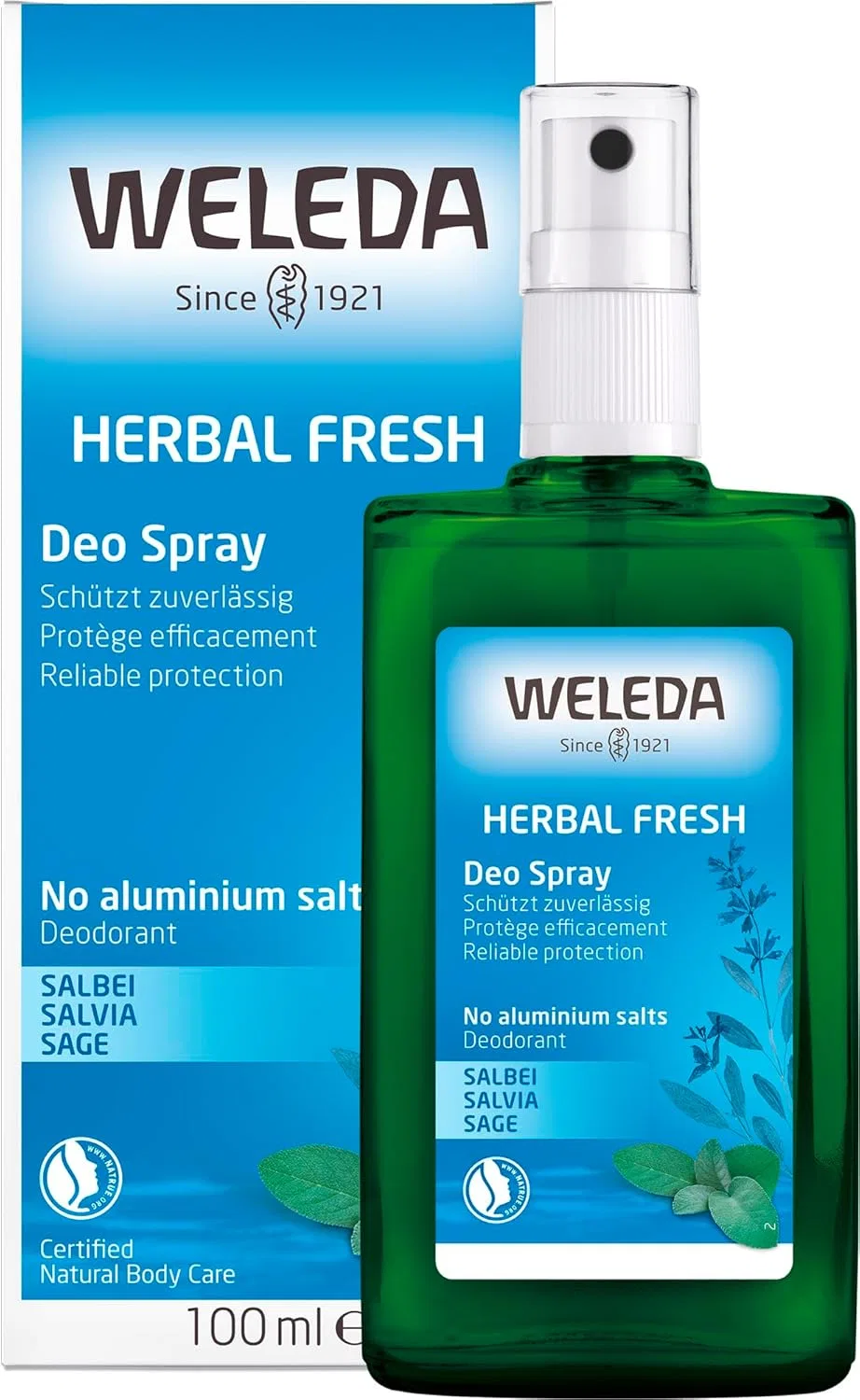 Дезодорант Sage Deodorant Weleda, 6 шт. по 100 мл, Пепперминт, розмарин