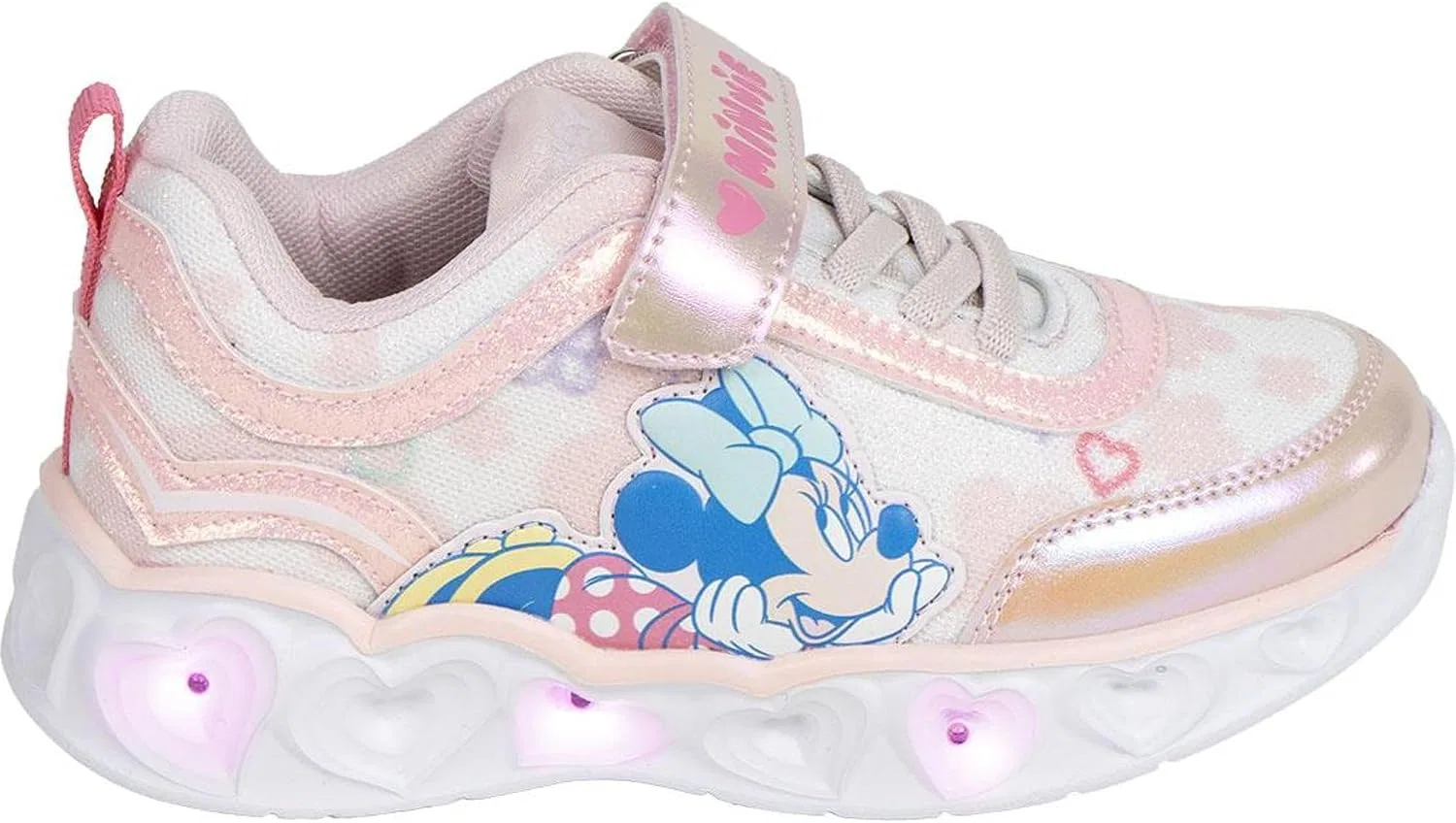 Детские кроссовки для девочек с LED-подсветкой Minnie Mouse CERDÁ LIFE'S LITTLE MOMENTS, Pink