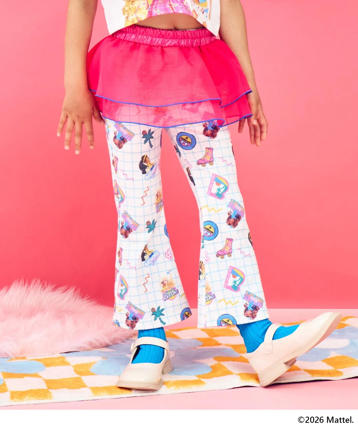 Детские брюки клеш с тюлевой юбкой Barbie ANAP kids, Лавандовый — фото 2