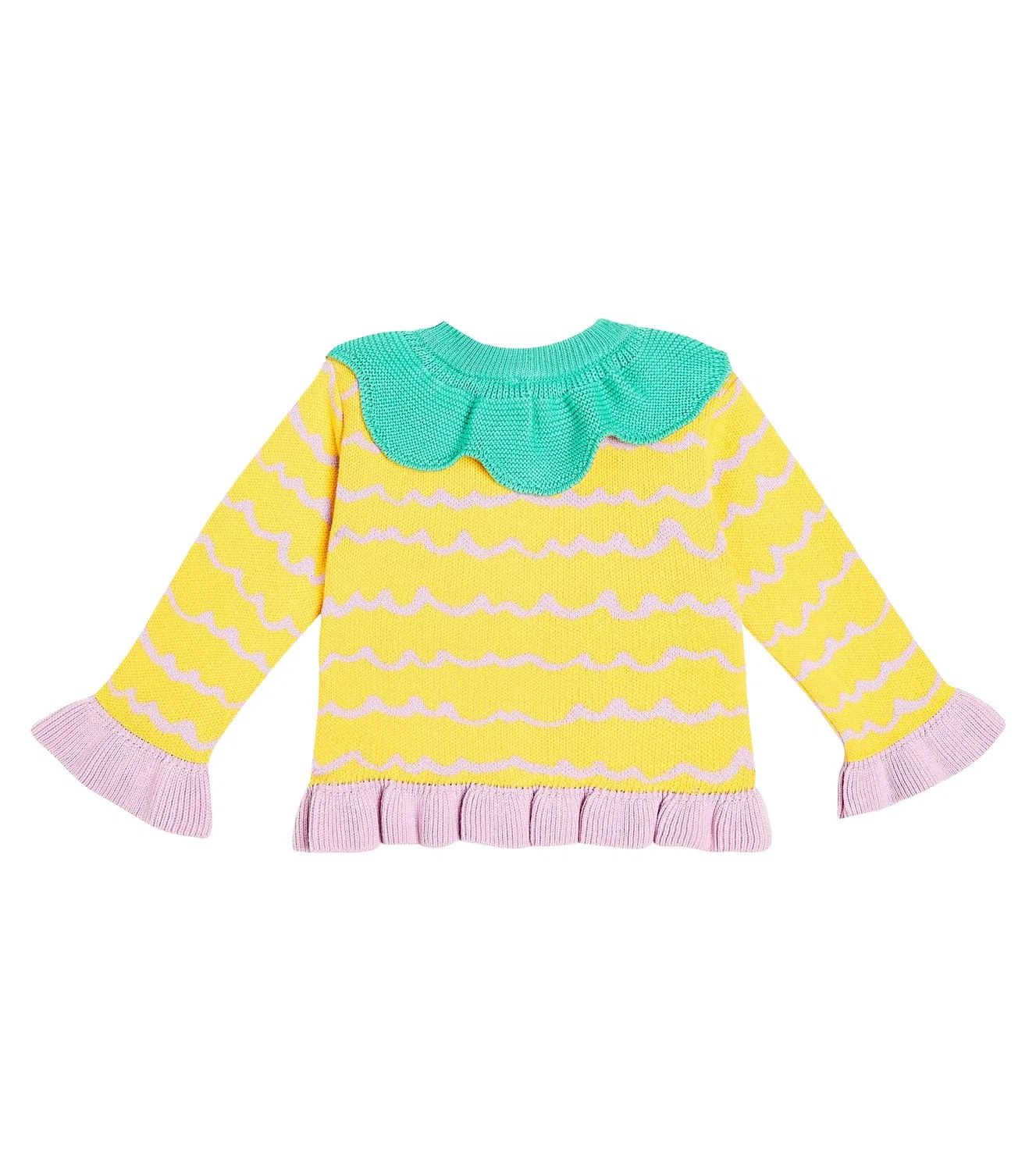 Детский хлопковый кардиган Stella Mccartney Kids, мультиколор — фото 2
