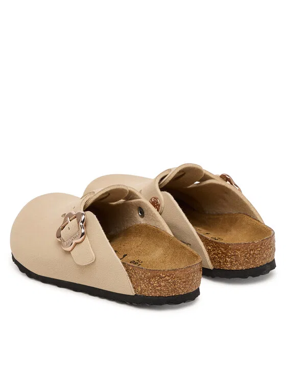 Шлепанцы Boston Flower Buckle Birkenstock, бежевый — фото 3