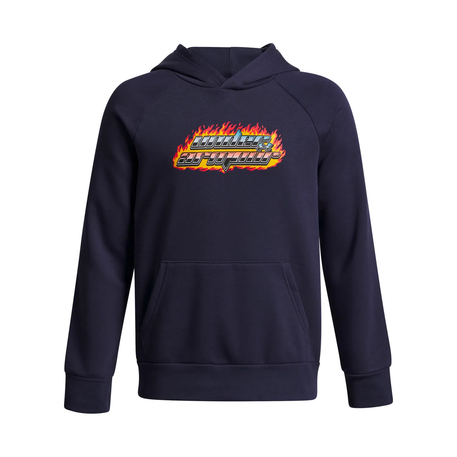 Детское худи с принтом Rival Flc Flamin Wdmrk Under Armour, Dunkelblau