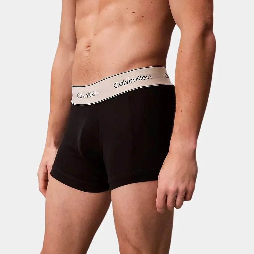 Мужские боксеры с логотипом, комплект из 3 штук, Calvin Klein, Black — фото 3