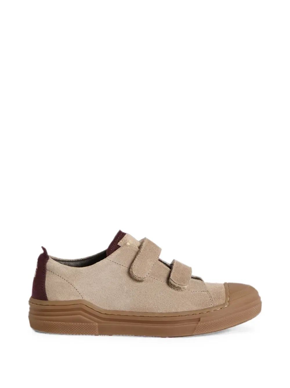 Кроссовки на липучках Brunello Cucinelli Kids, бежевый