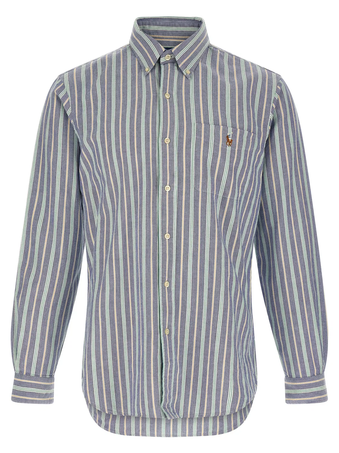 Мужская рубашка с вертикальным полосатым принтом Multicolor Cotton Blouse Polo Ralph Lauren, Multicolor
