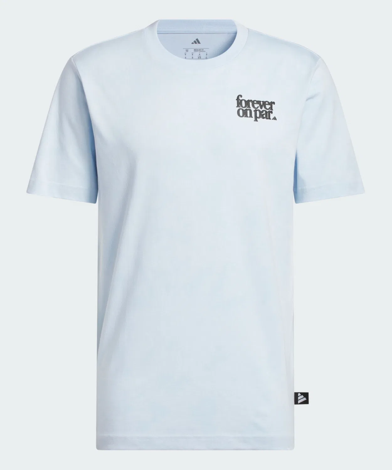 Мужская футболка с коротким рукавом из хлопка Adidas Golf F.O.P Graphic, Blue — фото 4