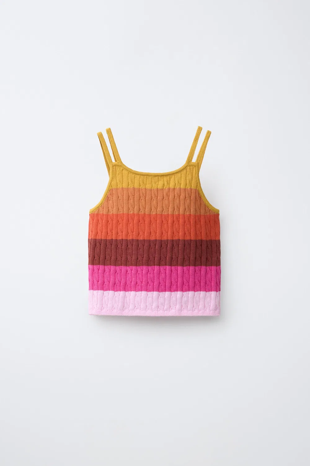 Топ с косами ZARA, Multicoloured