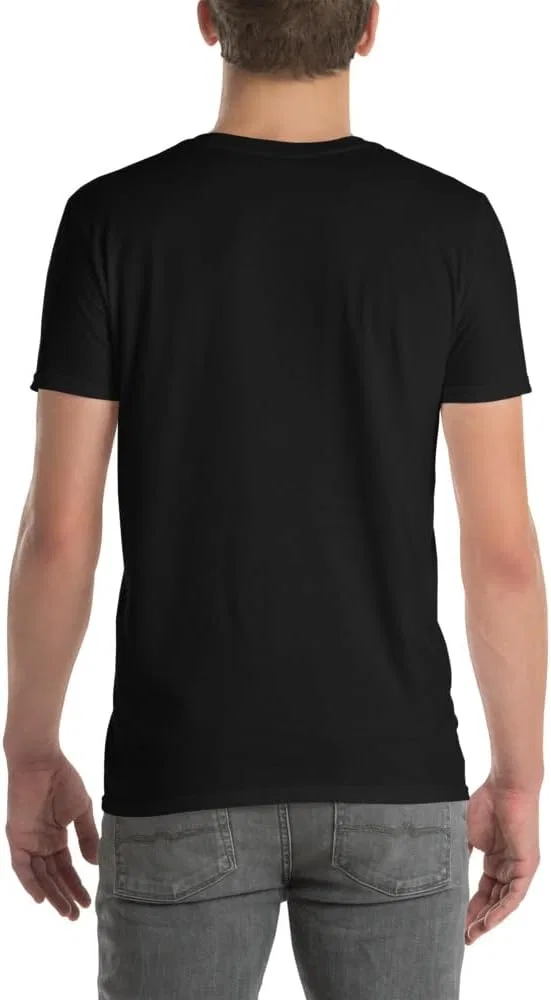 Мужская футболка с принтом "Push Yourself to the Limit" 64000 Unisex Softstyle, Black — фото 2