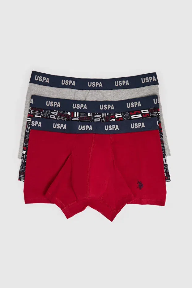 Мужские боксеры из текстиля U.S. Polo Assn., Red — фото 2