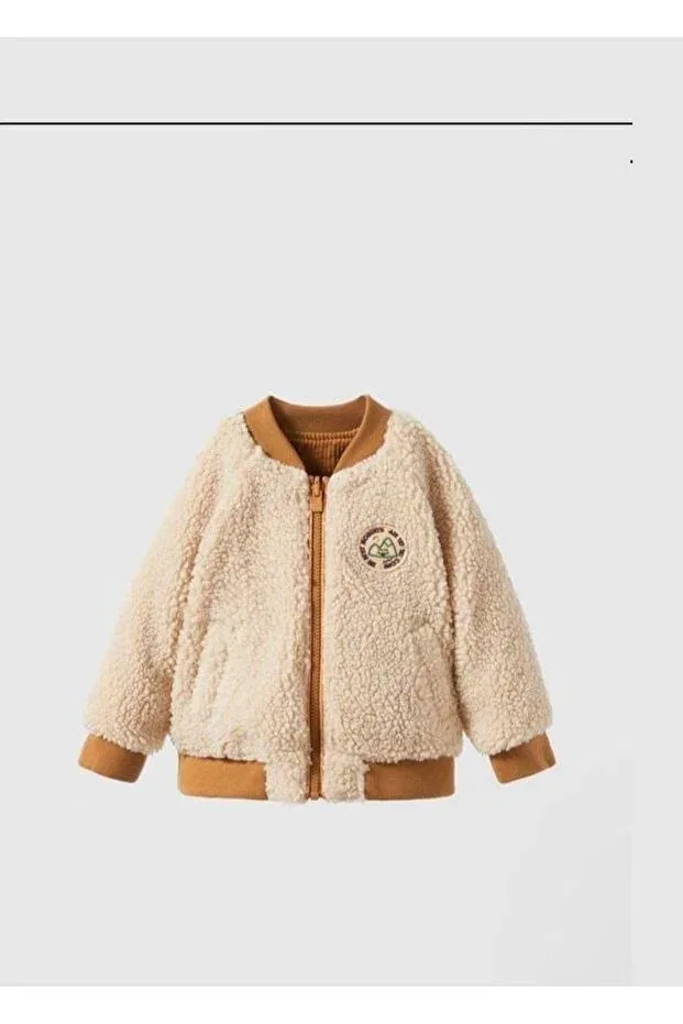 Детское пальто для девочек двустороннее Adakids, Multicolored — фото 2