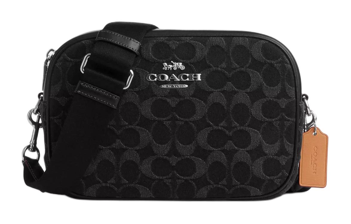 

COACH Джинсовая сумка через плечо с кожаной отделкой