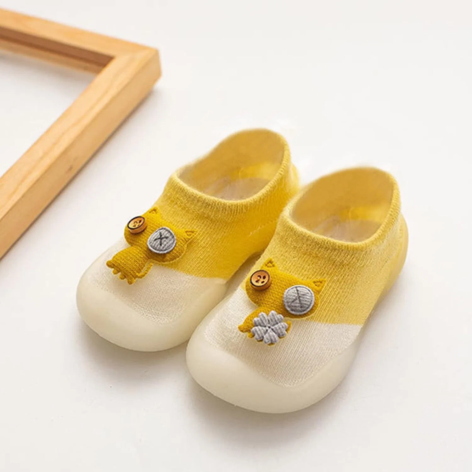 Детские кроссовки для мальчиков с мягкой подошвой, Yellow — фото 2
