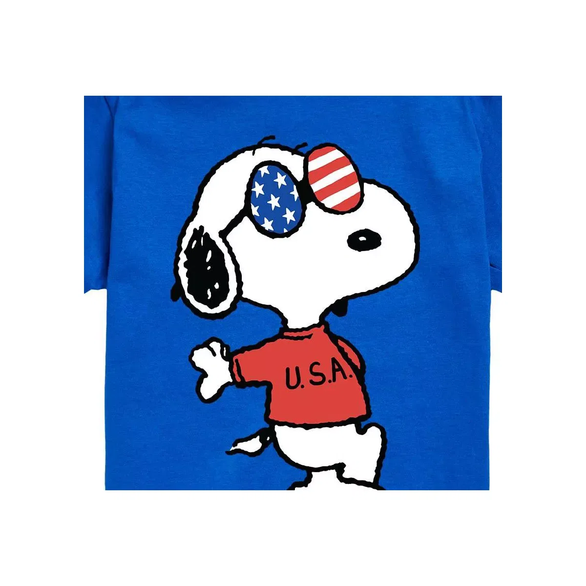 Детская футболка с коротким рукавом с принтом Americana Snoopy Peanuts, Royal Blue — фото 2