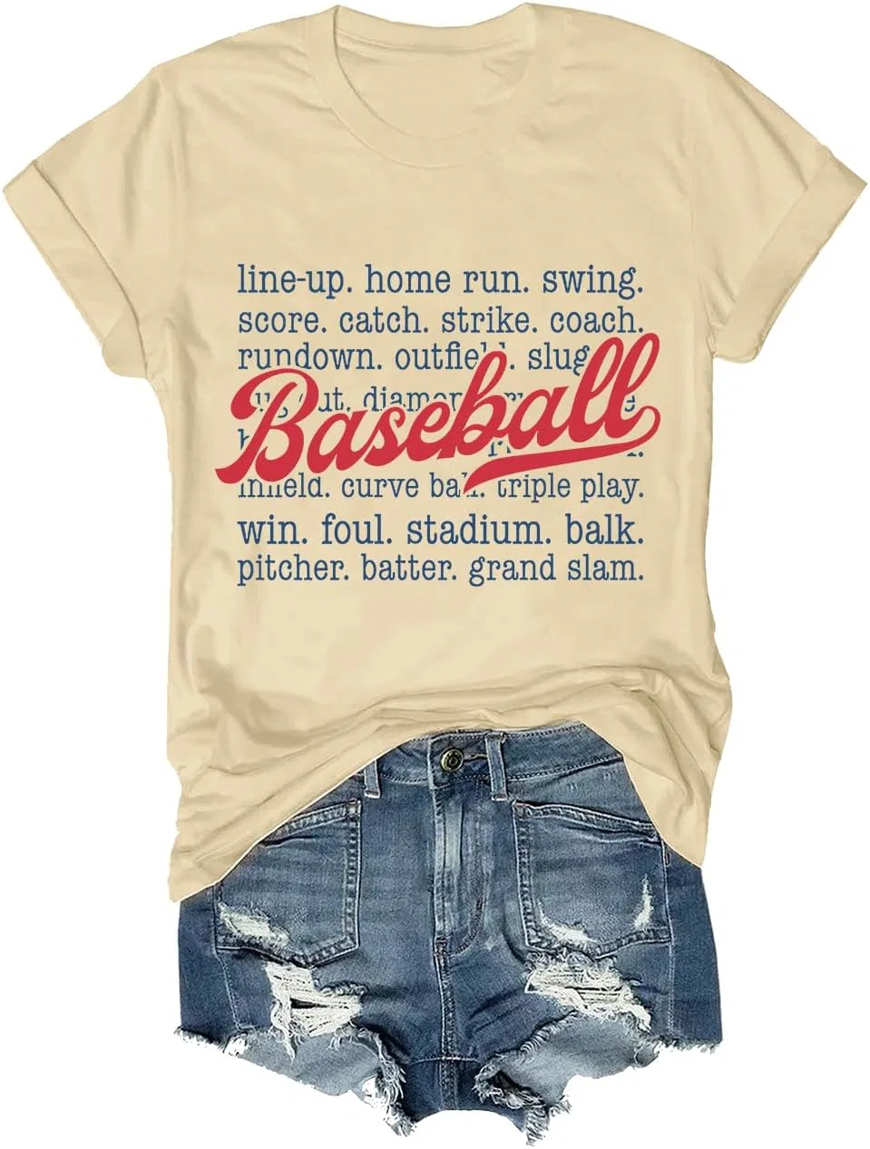 Футболка с принтом Baseball Shirt, Khaki