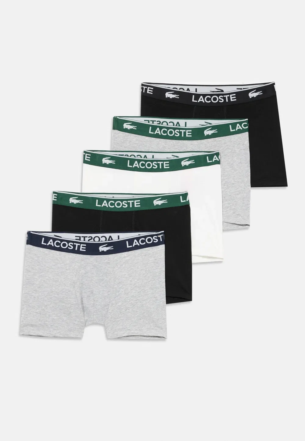 Комплект из 5 боксерских трусов Lacoste, Argent Chine Heather