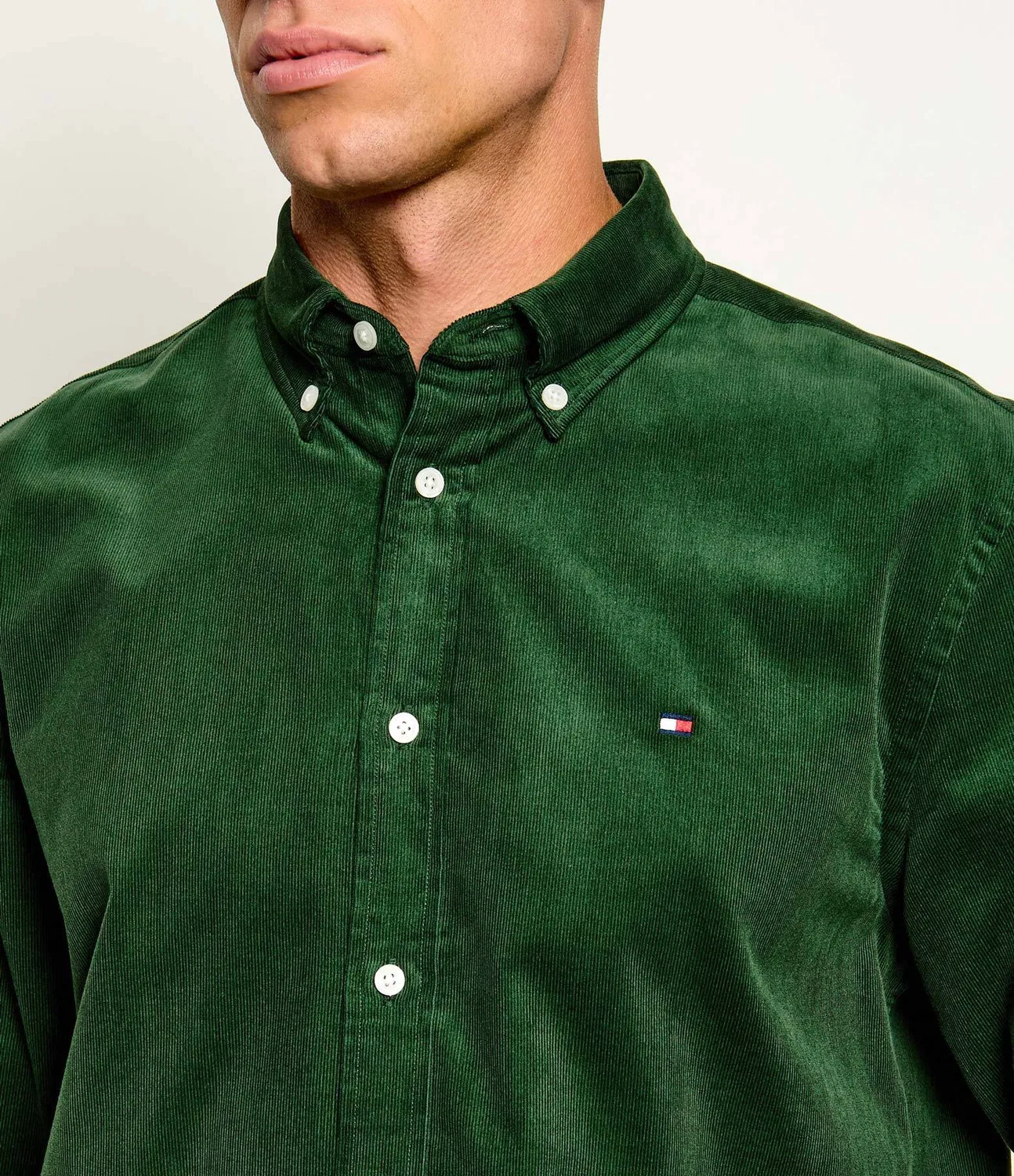 Рубашка с длинным рукавом Tommy Hilfiger, Verde Bottiglia — фото 4