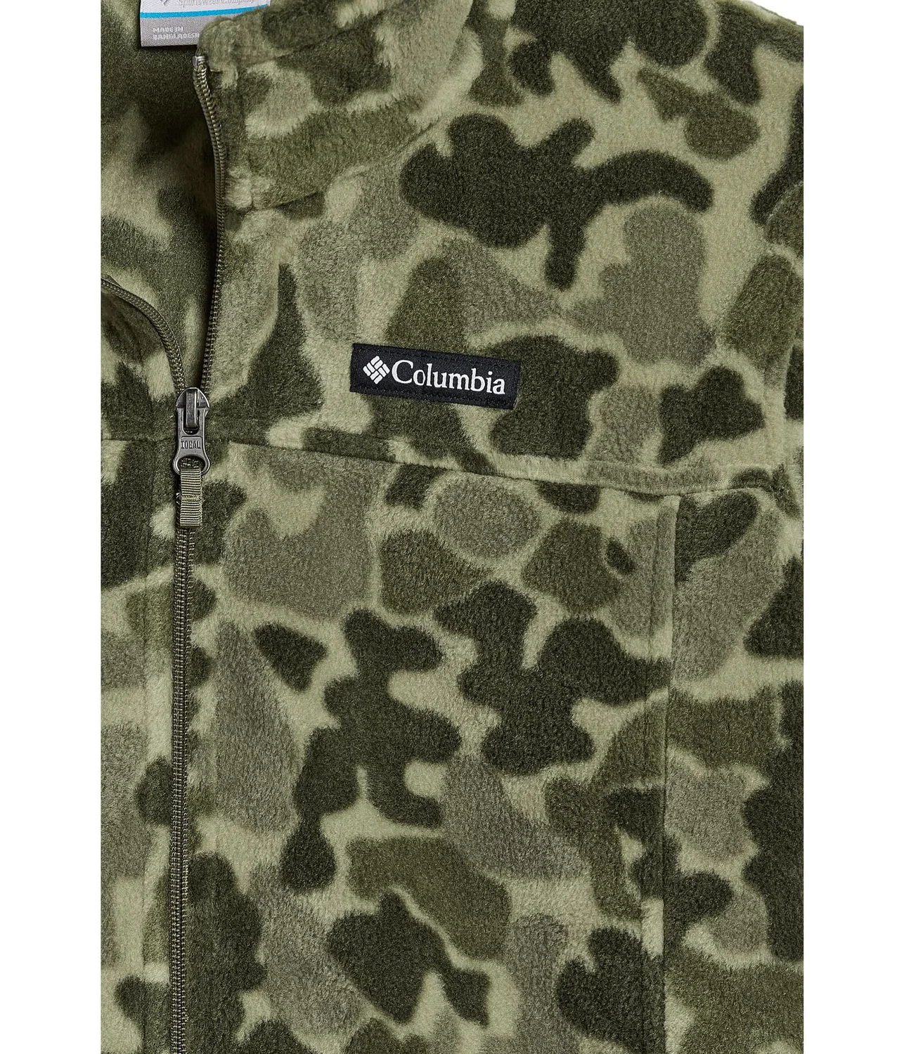 Флисовая куртка Zing III (для маленьких и больших детей) Columbia Kids, Creek Puzzle Camo — фото 3