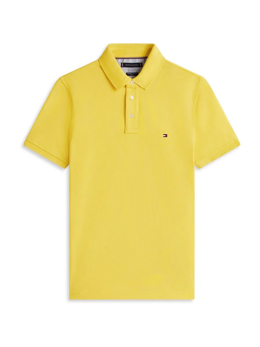 Рубашка TOMMY HILFIGER 'Core 1985' желтого цвета