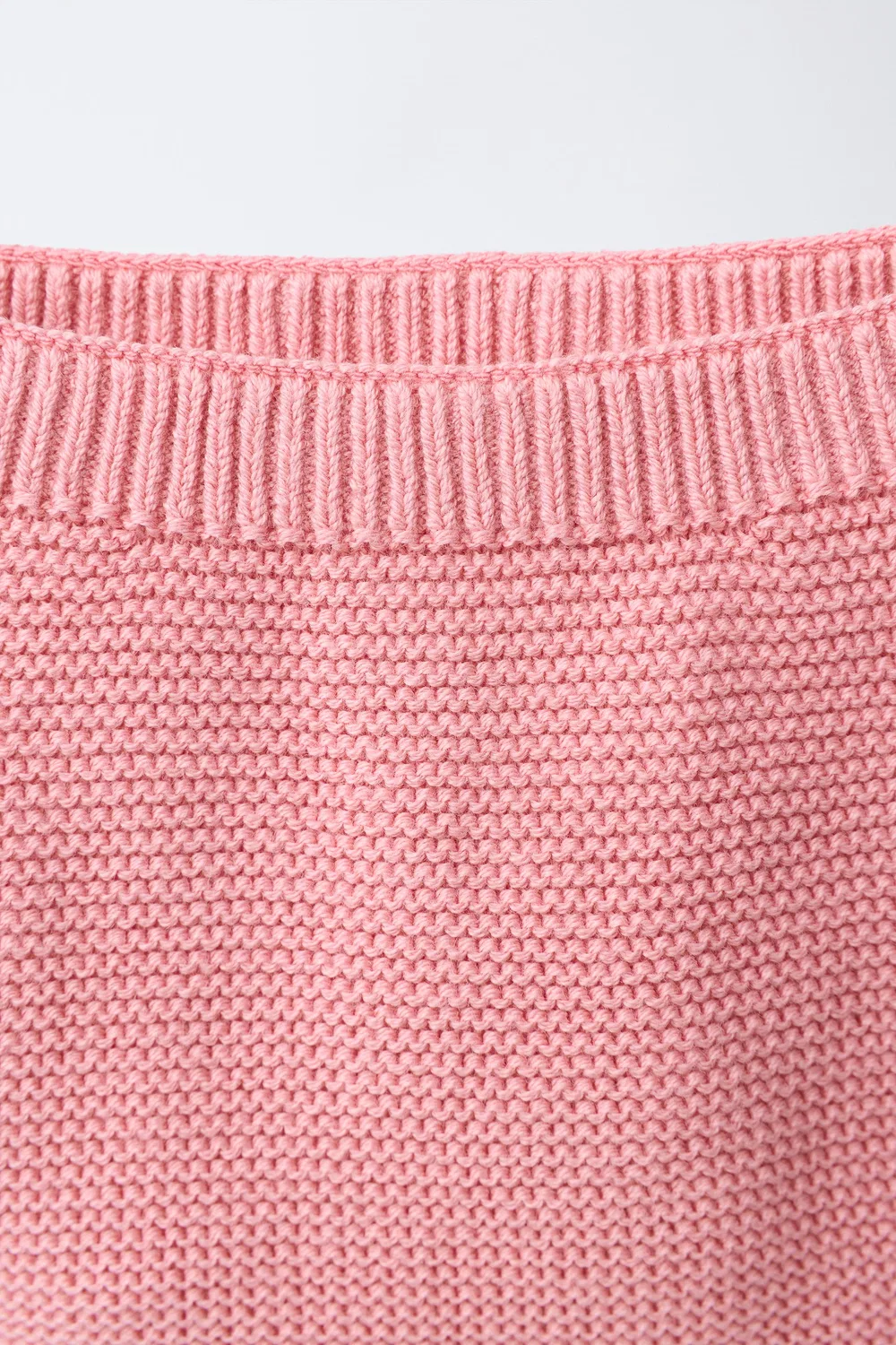 Вязаные трусики с вышитым цветочным и кружевным орнаментом. ZARA, Light pink — фото 4