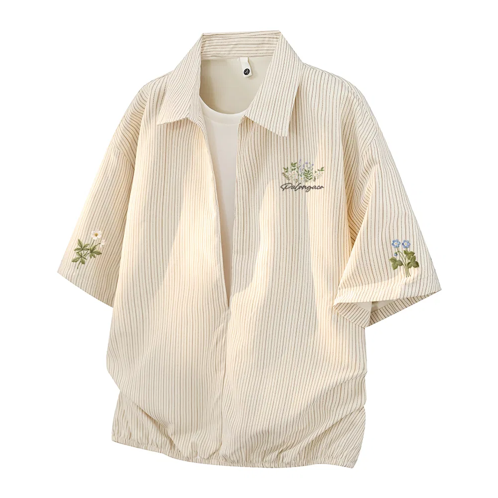 Детская рубашка с воротником и комплектом из двух предметов Mock Two Piece, PAL ONGACO, Khaki