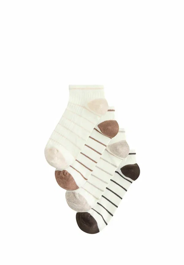 Носки спортивные, комплект 4 пары, хлопок, Sneaker Socks Next, Cream Neutral, кремовый