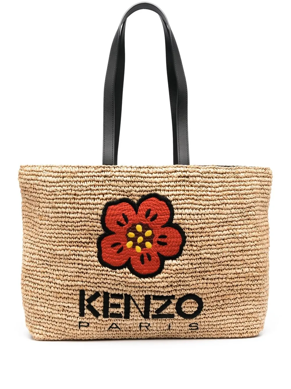 

Соломенная сумка-тоут Boke Flower KENZO, нейтральный