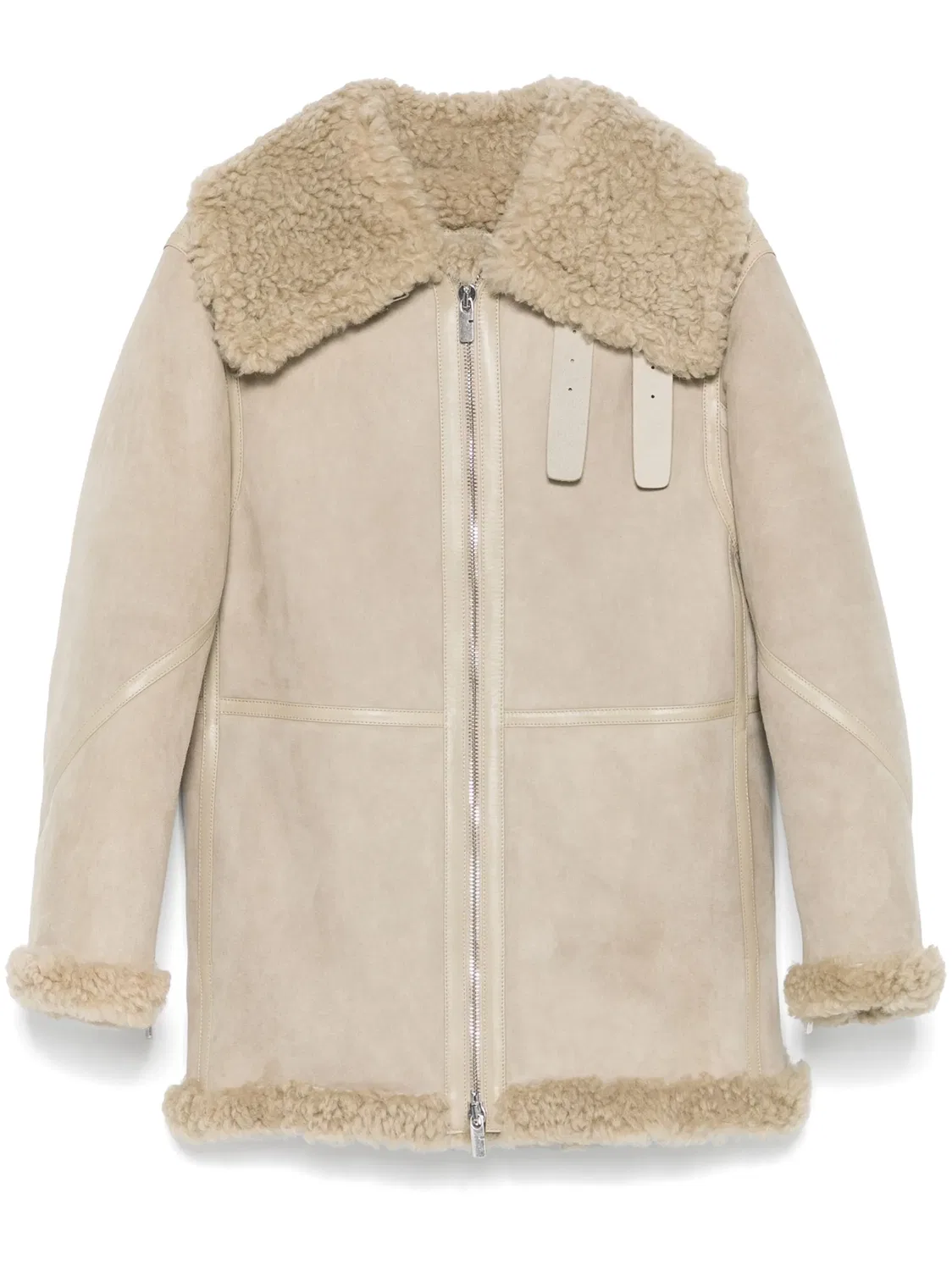 Burberry Замшевая куртка бежевого цвета
