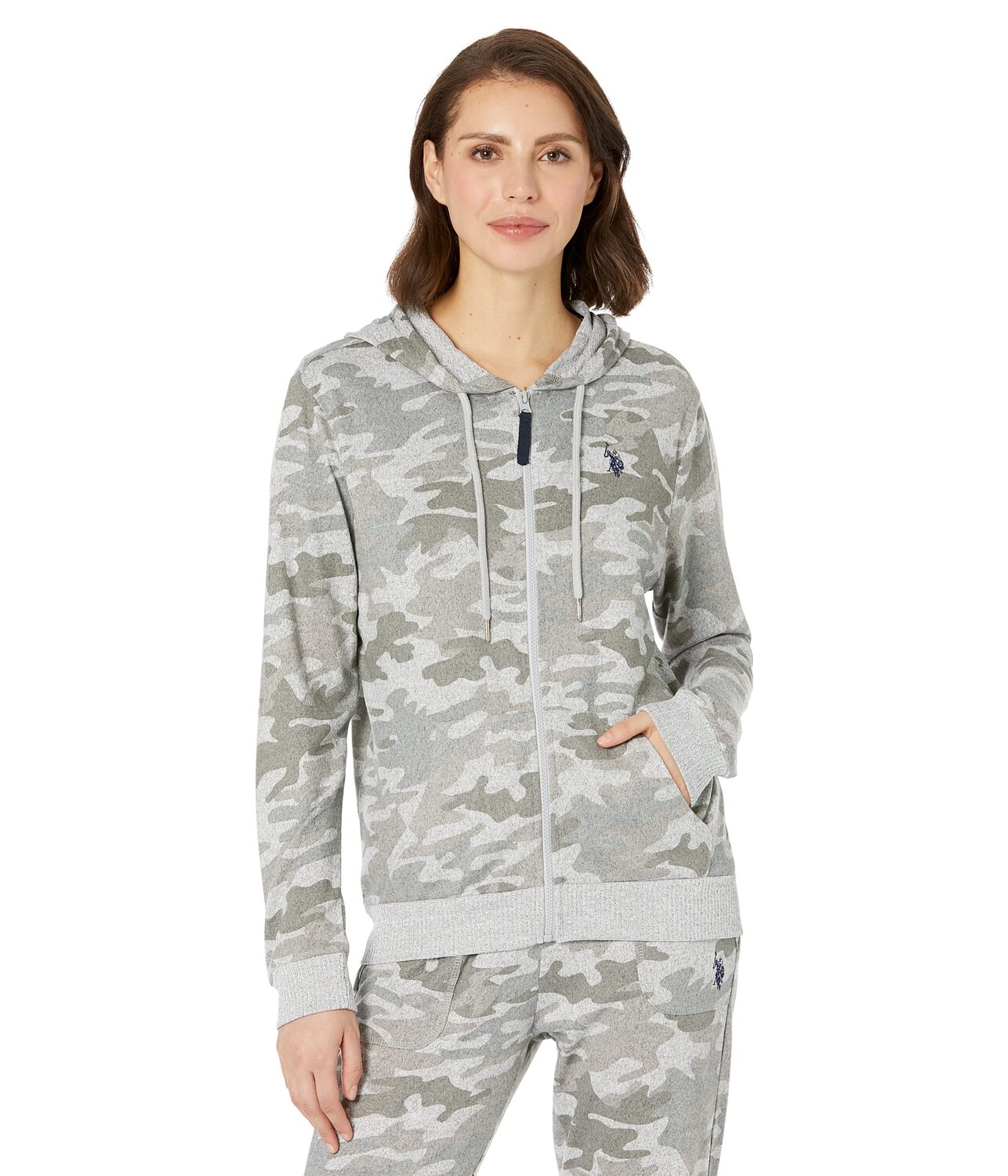

Худи U.S. POLO ASSN., Camo Hacci Zip Hoodie, Серый, Худи U.S. POLO ASSN., Camo Hacci Zip Hoodie