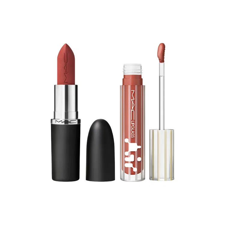 Набор для губ MAC, 3.5g+5ml, Bold Lipstick #683 + Trendy Lip Gloss #226