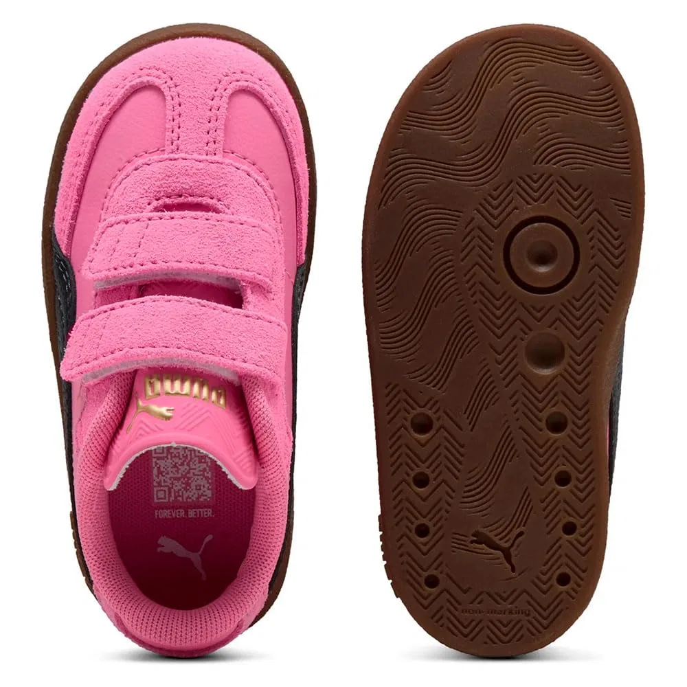 Детские кроссовки для мальчиков с липучкой PUMA Club II Era V Inf PUMA, Posie Pink New Navy — фото 2