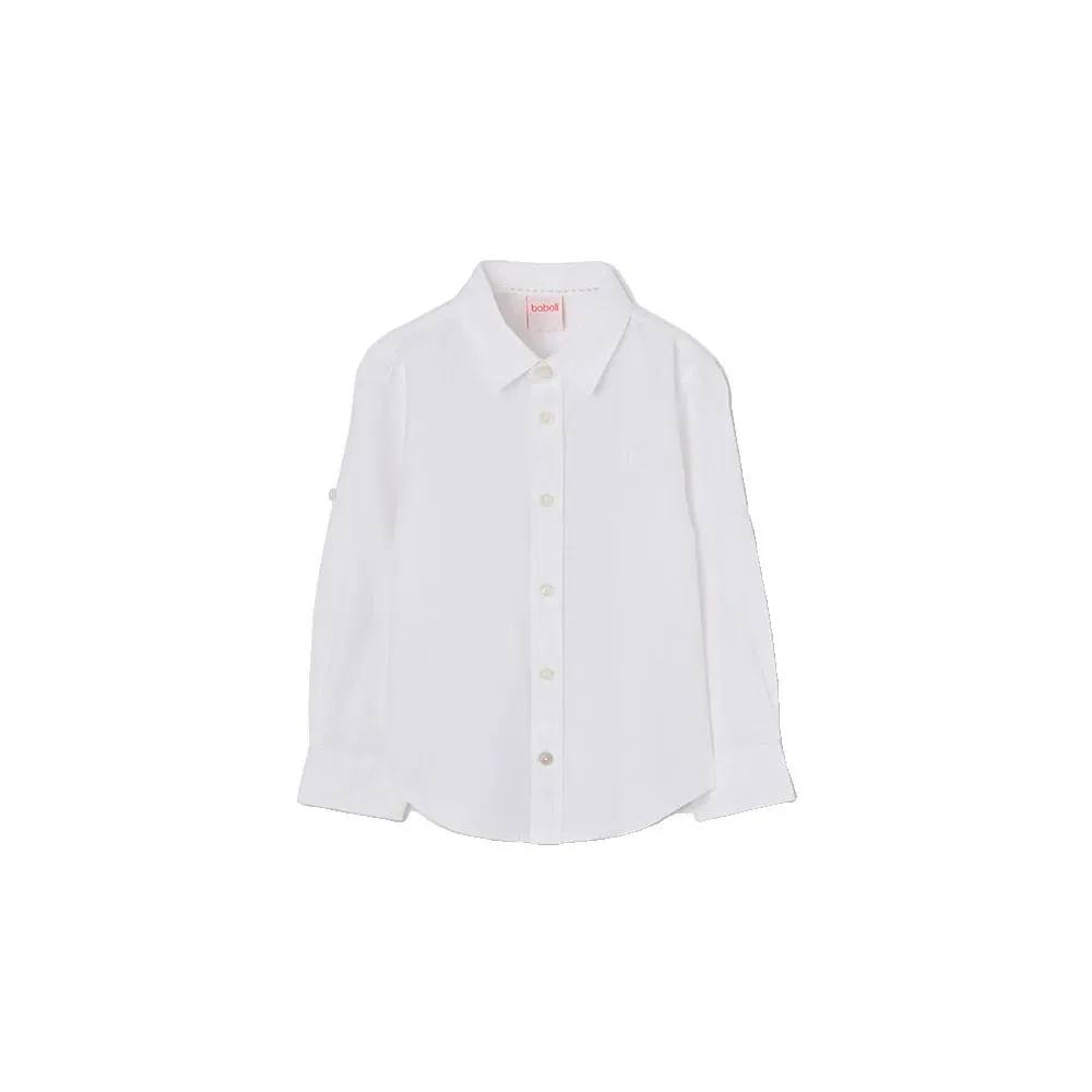 Длинный рукав рубашка Boboli 873019, белый