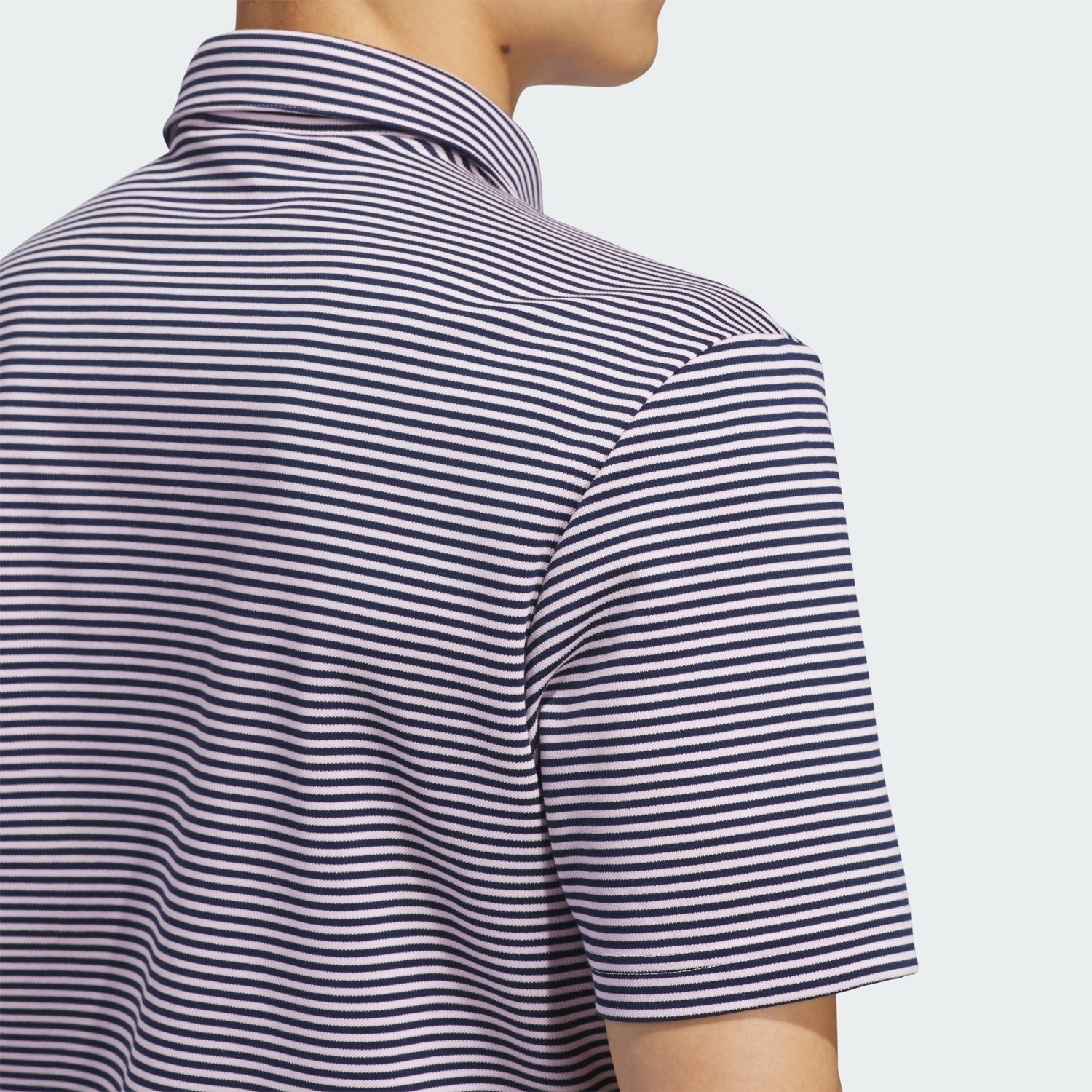 Футболка-поло Adidas Originals Stripe Pique, синий/сиреневый — фото 4