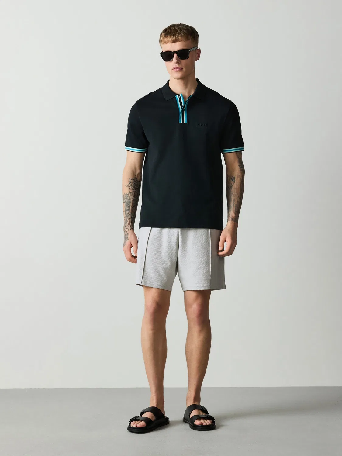 Шорты Grey Textured Pintuck Jersey Next, серый — фото 2