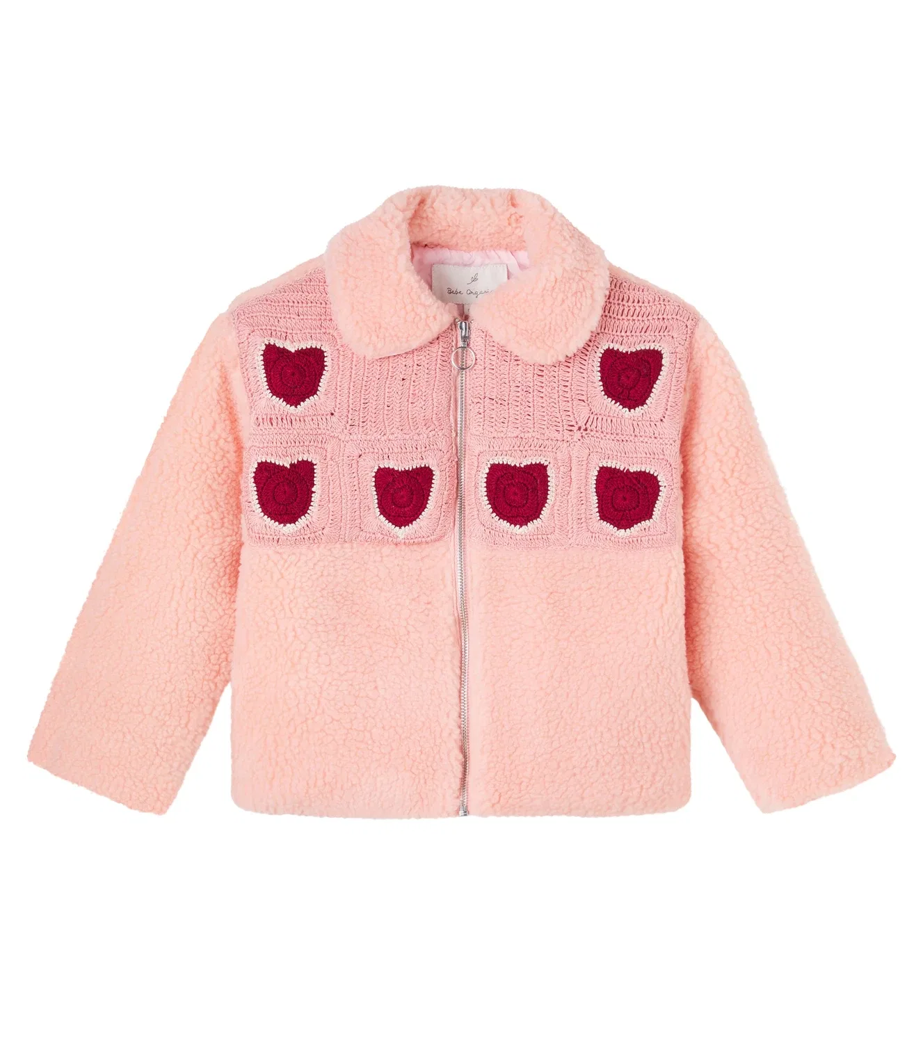 Вязаный жакет Emma, Bebe Organic, розовый