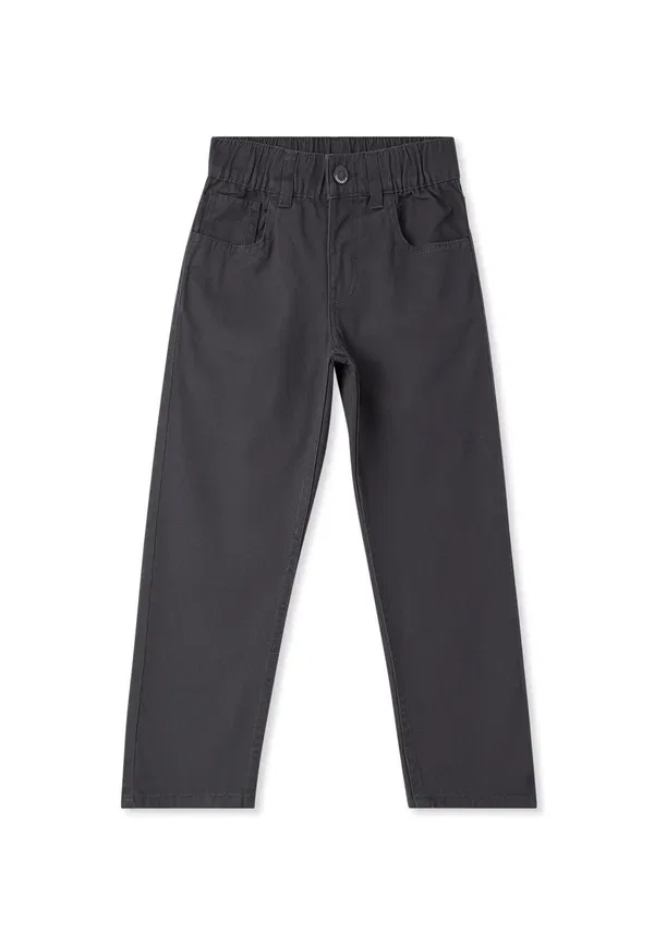 Джинсы прямого кроя с эластичным поясом Con vita elasticizzata straight leg jeans Terranova, canna di fucile — фото 4