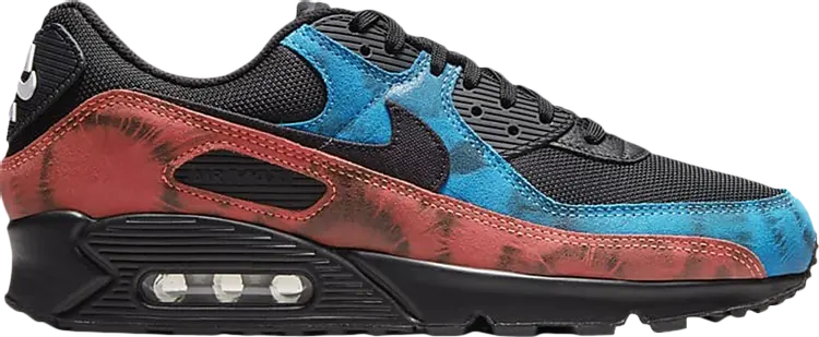 

Кроссовки Nike Air Max 90 'Black Tie Dye', черный