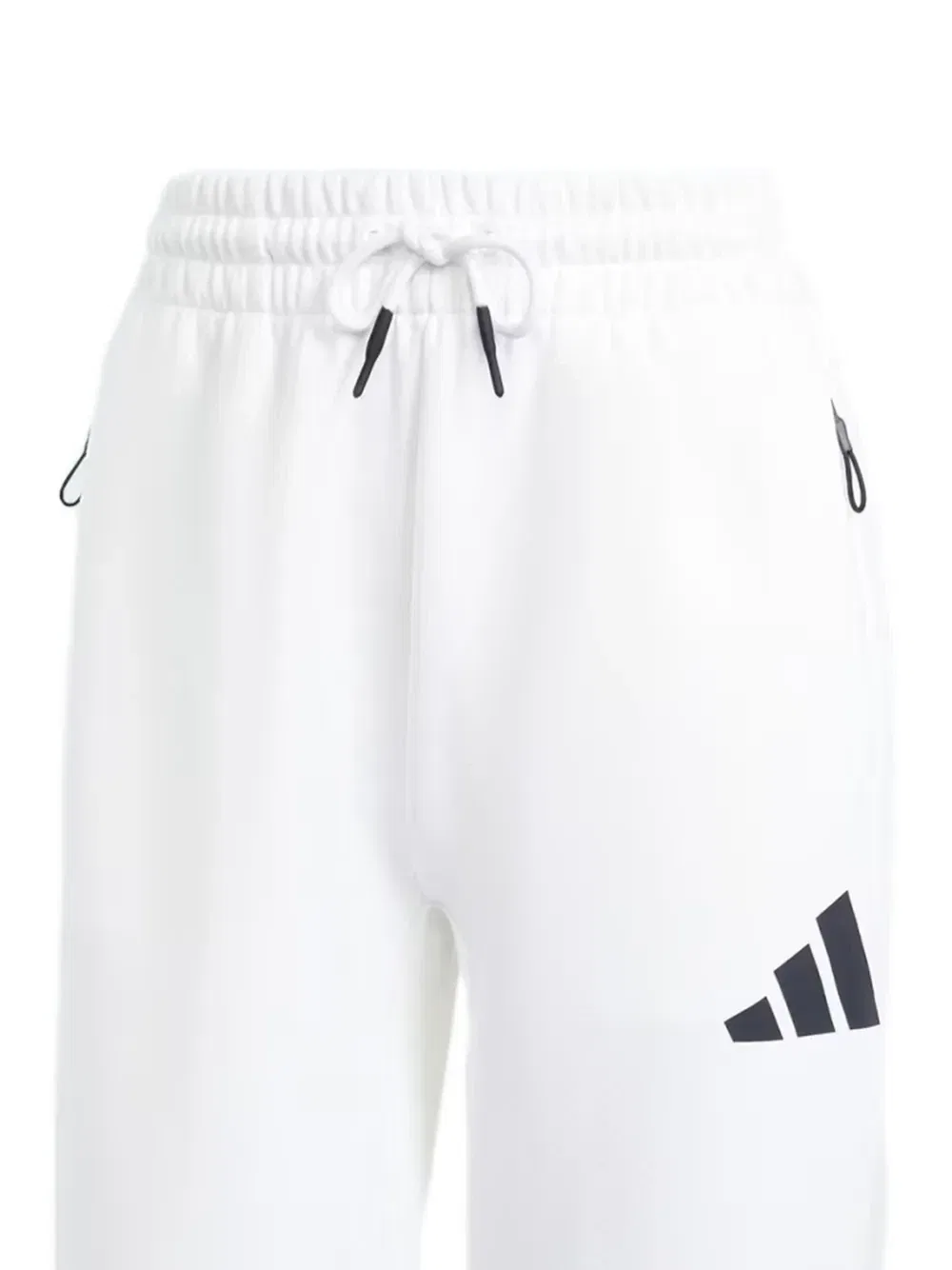 Спортивные брюки ZNE с лампасами и логотипом Adidas, белый — фото 2