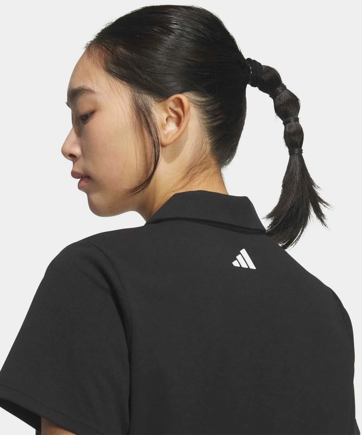 Женский поло с коротким рукавом, свободный крой Adidas, Black — фото 3