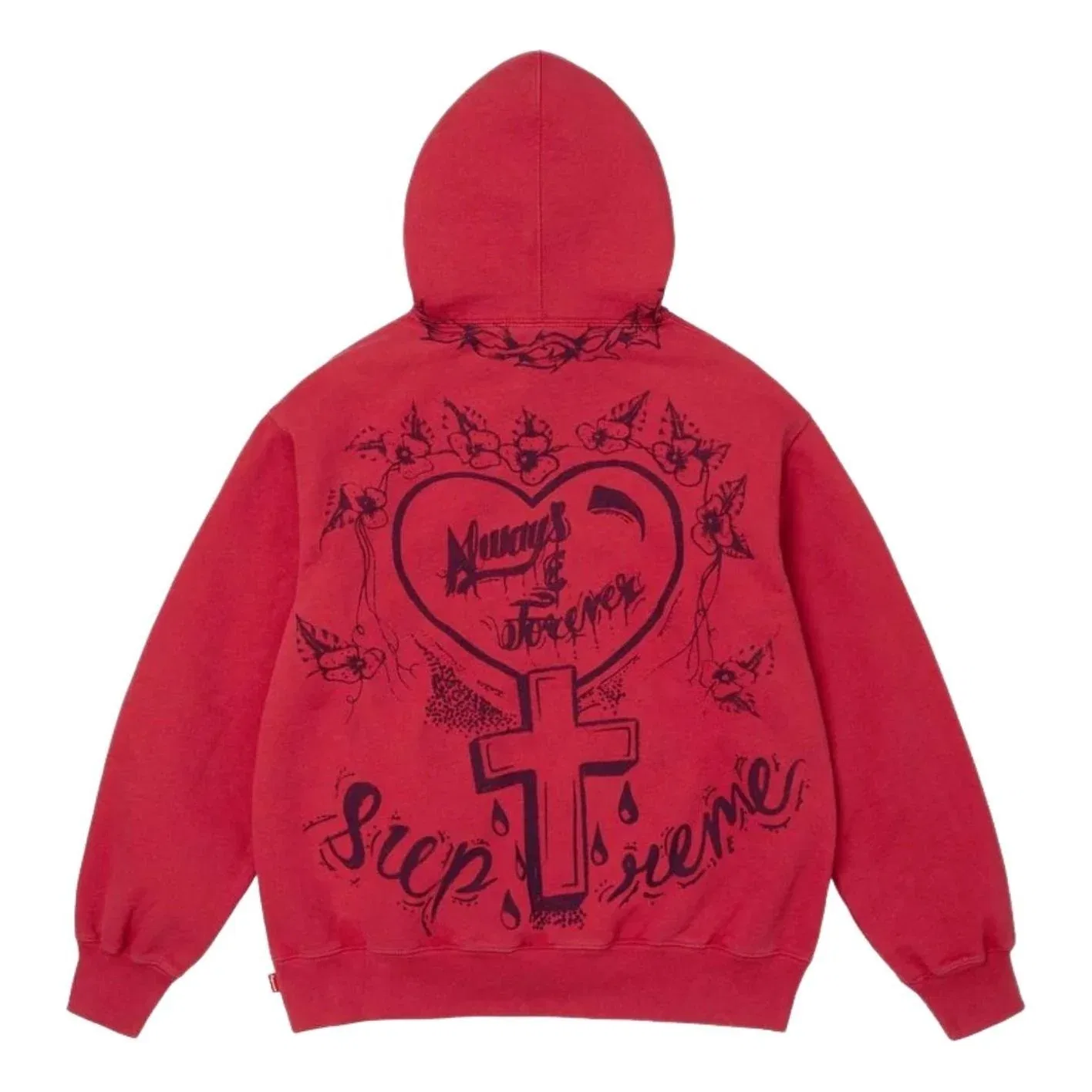 Мужское худи FW26 Forever Hooded Sweatshirt 'Red' Supreme, красный