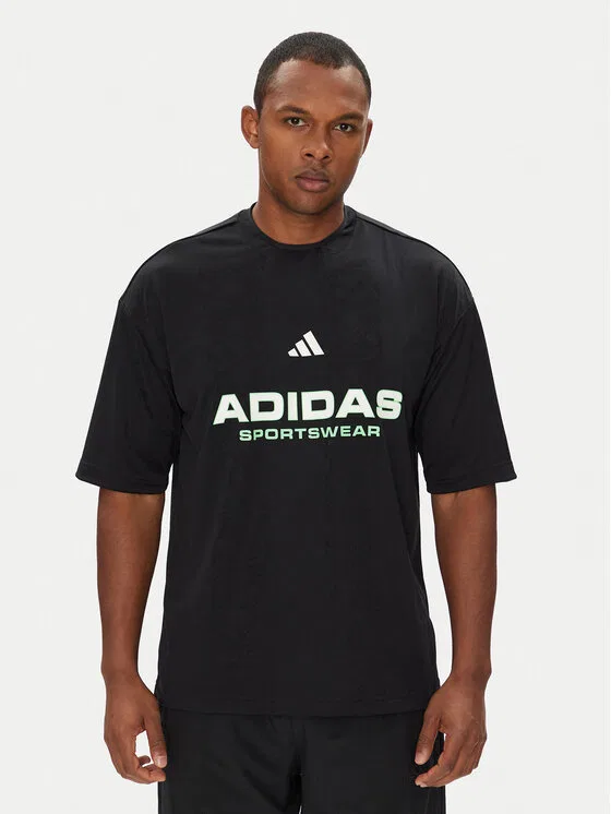 Футболка loose fit Common Goal Adidas, черный