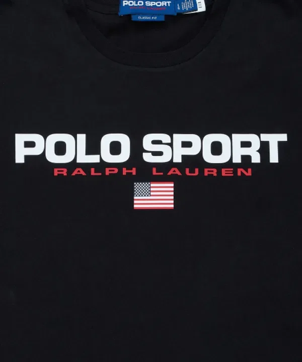 Футболка поло классическая, Polo Ralph Lauren, черный — фото 4