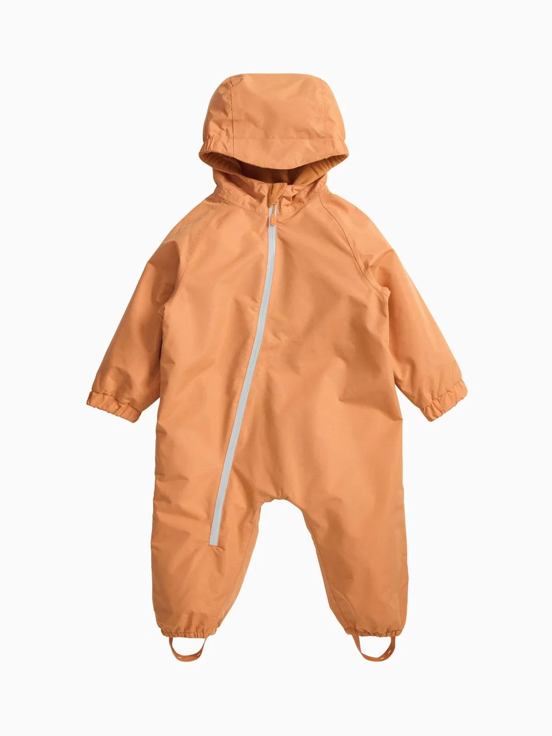 Комбинезон от дождя с флисовой подкладкой Puddlesuit KIDLY by MORI, оранжевый — фото 2
