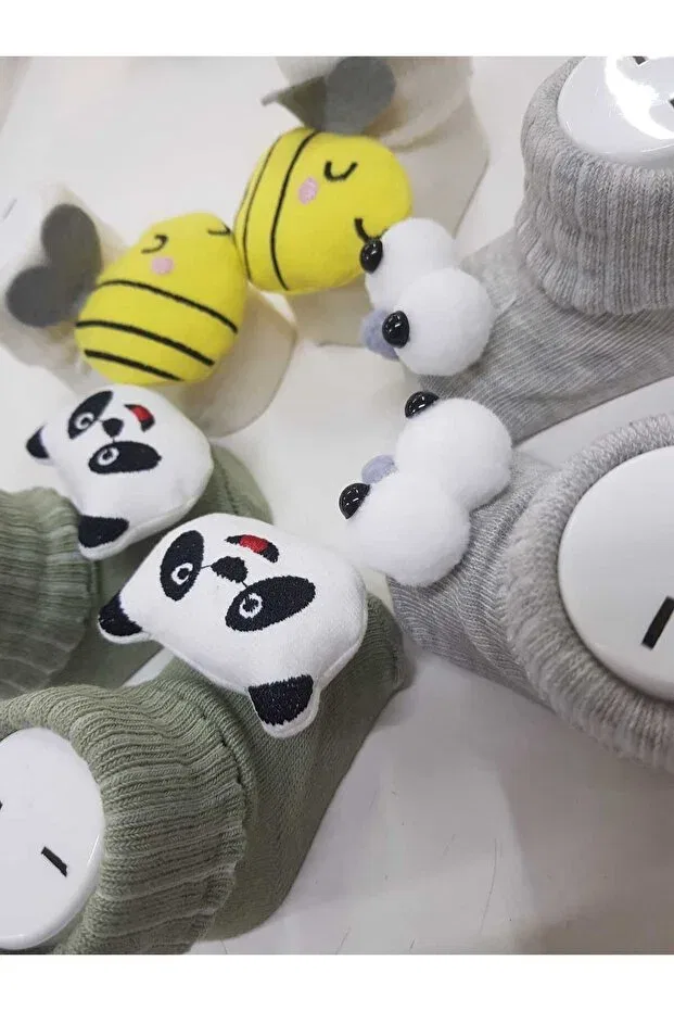Детские носки для новорожденных с принтом 3 pack Baby By Bumbo, Multicolor — фото 2