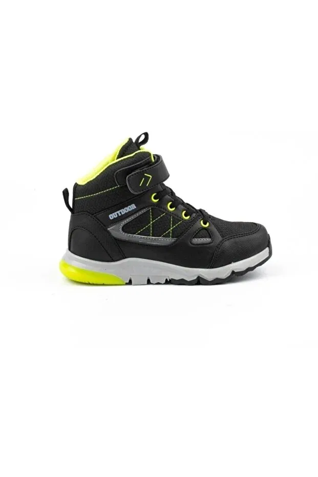 Детские ботинки для мальчиков с принтом Vega black green Generic Brands, Black-Green — фото 2