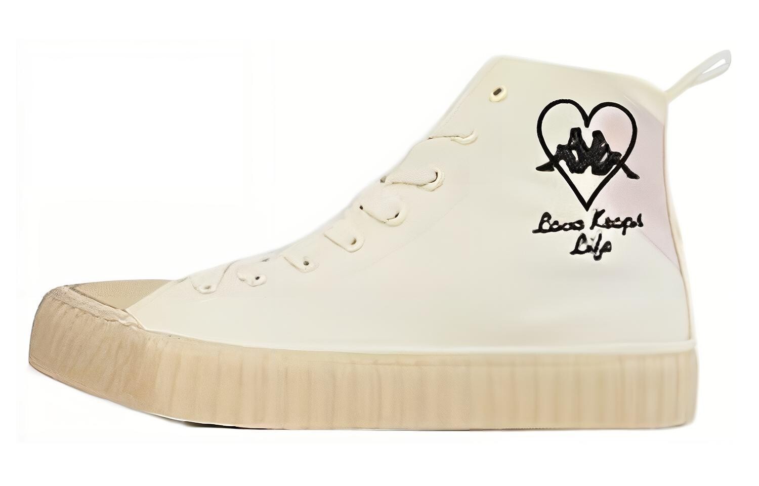 

Кроссовки Kappa Skateboard Shoes Unisex High-Top Beige Black