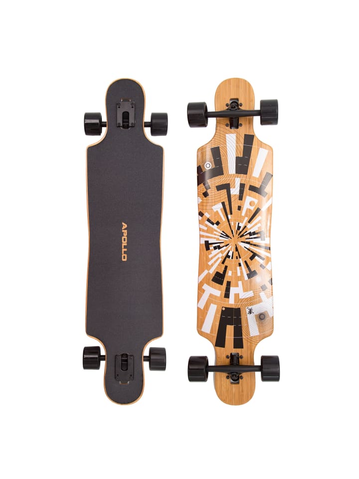 

Apollo Лонгборд Twin Tip DT "Soul Flex 1" в расцветке дерево/черный/белый