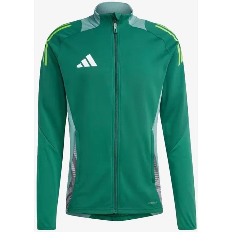 Куртка спортивная с воротником-стойкой Tiro24 C Tr Jkt adidas, Зеленый